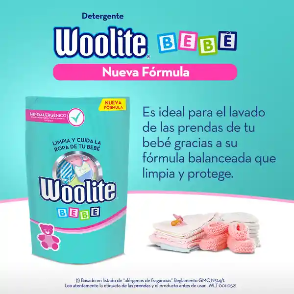 Woolite Detergente Líquido Bebé