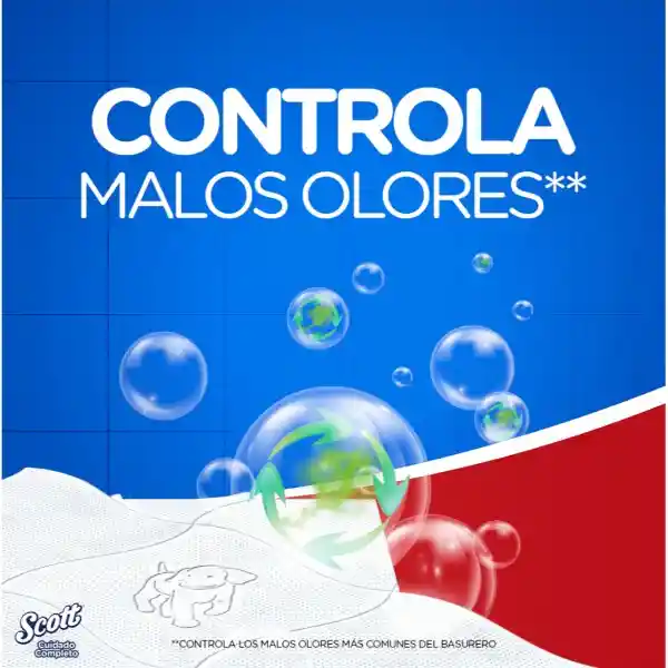 Papel Higiénico Scott Cuidado Completo 30 Metros 12 Rollos