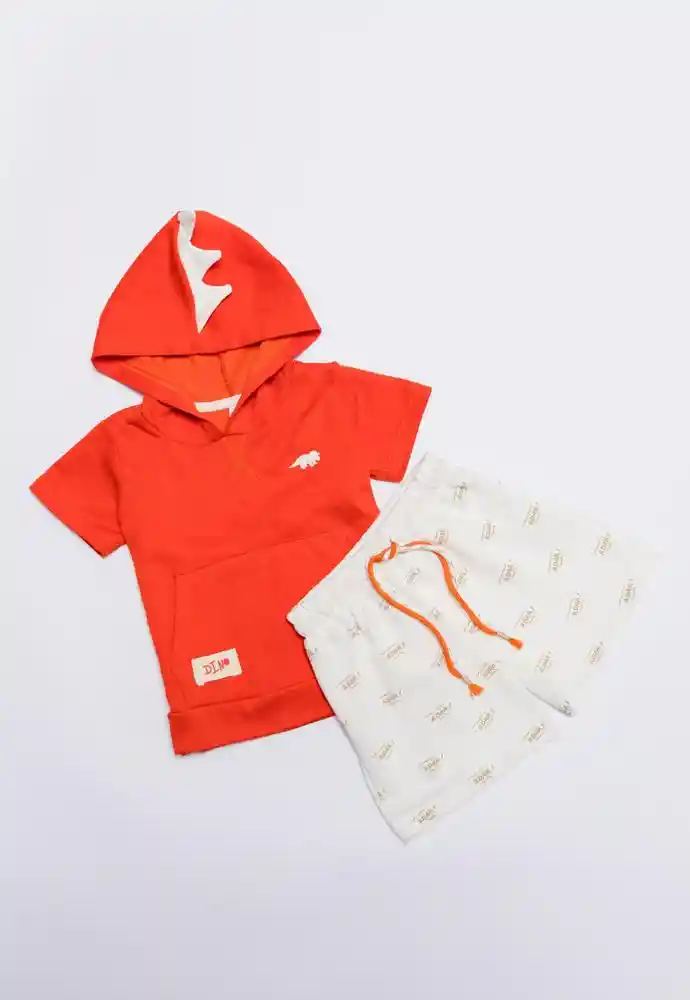 Conjunto Corto 9/12meses-ivory