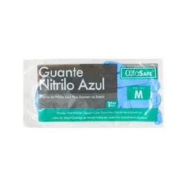 Alfa Safe Guantes de Nitrilo Color Azul Talla M