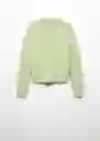 Buzo Jersey Agur Verde Pastel Talla 24 Mujer Mango