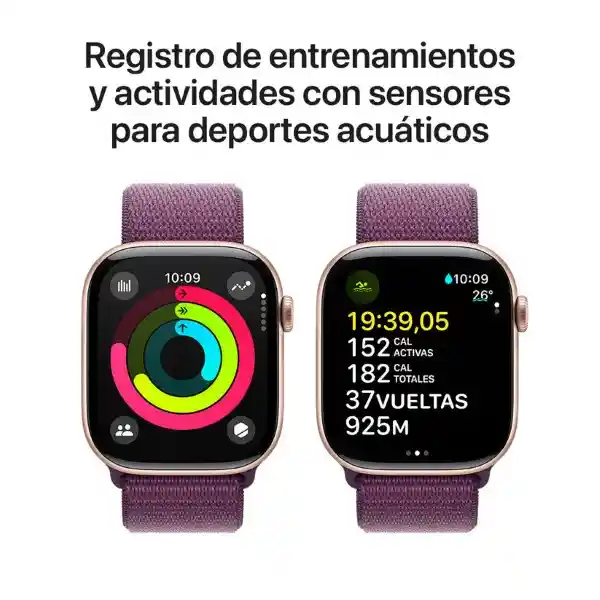 Apple Watch Series 10 Gps Rose Gold Aluminium Sport Loop 46 mm