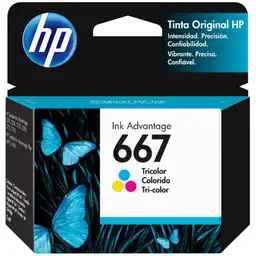 Hp Cartucho de Tinta 667 Tricolor