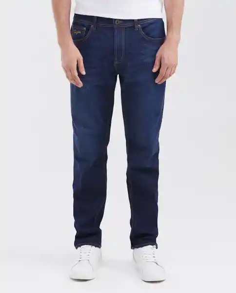 Jean Straight Fit-Masculino Azul Clasico Oscuro 34/32 Chevignon