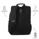 Morral Unisex Gommas Escolar Negro