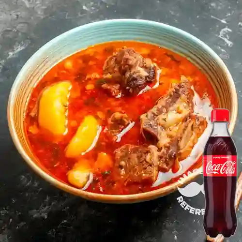 Combo Caldo de Costilla +Cocacola Orig 400ml