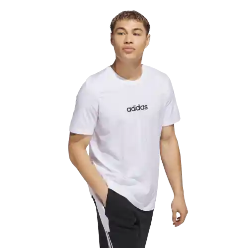 Adidas Camiseta Manga Corta M Lin Sj T de Hombre Blanco Talla L