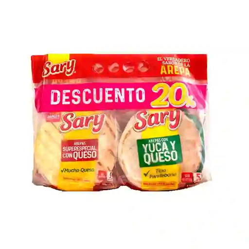 Sary Arepa Queso + Yuca Queso