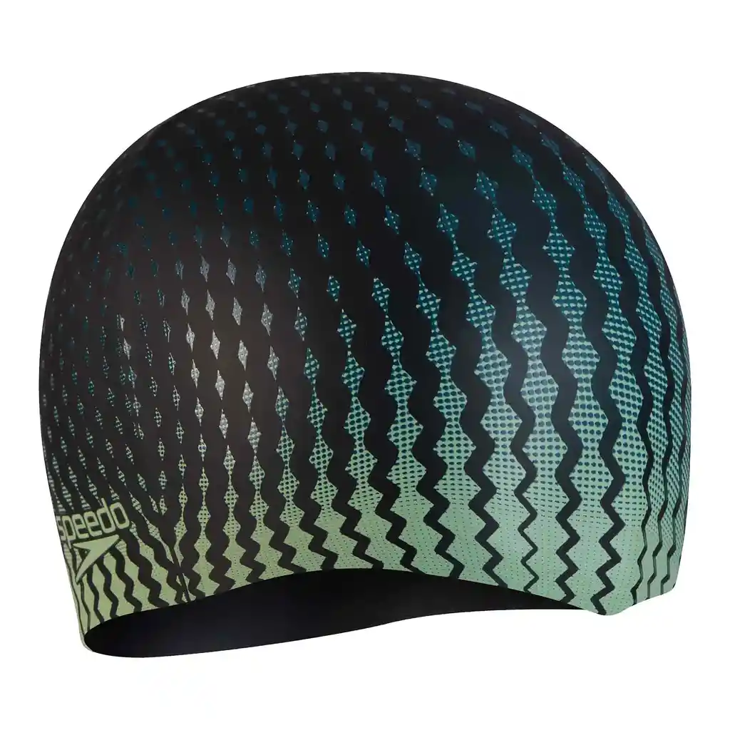 Gorro Silicona Adulto Slogan Printed Verde-única