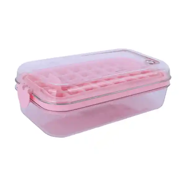 Molde Bandeja Grande Para Cubitos de Hielo Rosa Miniso