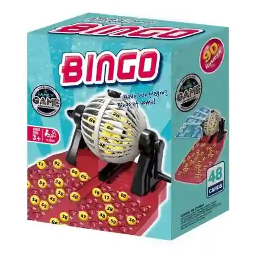 Juego de Mesa Bingo Clásico 48 Cartas Portátil Monkey