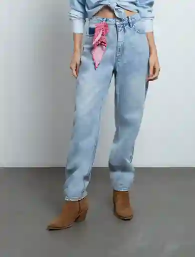 Jean Dalia Mujer Azul Índigo Medio Talla 10 493F310 Naf Naf