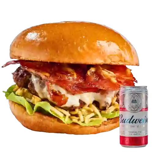 Combo Callejera + Cerveza Budweiser Lta 269ml