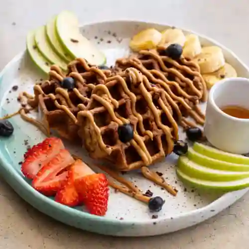 Waffle de Manzanas