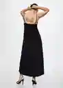 Vestido Vani Negro Talla Xs Mujer Mango