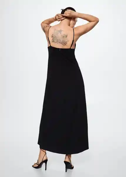 Vestido Vani Negro Talla Xs Mujer Mango