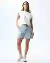 Camiseta Mujer Crudo Talla M 601G008_CRU110606 Americanino