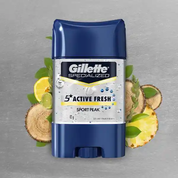 Gillette Antitranspirante en Gel Invisible Sport Peak 82 g