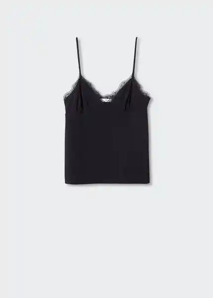 Top Magi Negro Talla S Mujer Mango