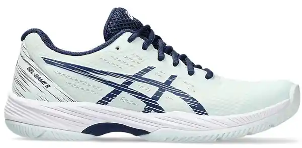 Asics Zapatos Gel-Game 9 Para Mujer Azul Talla 5.5