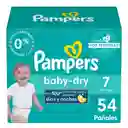 Pañales Pampers Baby Dry Etapa 7 54 U​nd