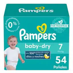 Pañales Pampers Baby Dry Etapa 7 54 U​nd