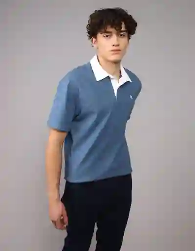 Polo Hombre Azul Talla: X-LARGE 4881410 American Eagle