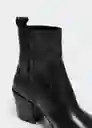 Botin Virgil Negro Talla 37 Mujer Mango