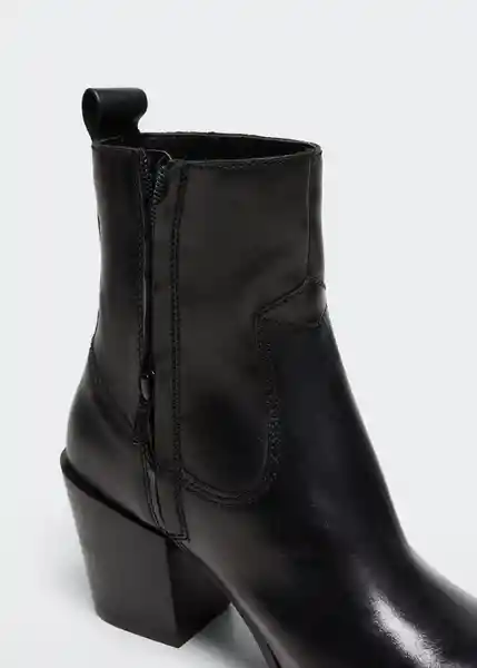 Botin Virgil Negro Talla 37 Mujer Mango