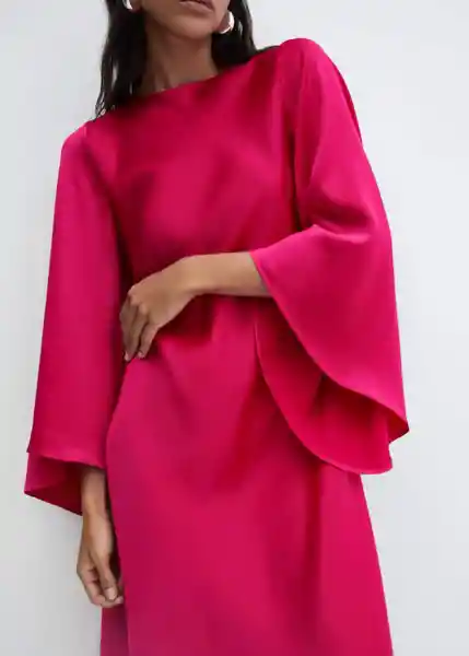 Vestido Rosa-A Fucsia Talla XS Mujer Mango