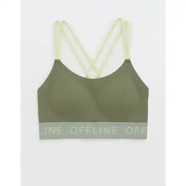 Top Deportivo Aerie Verde Talla MEDIUM American Eagle