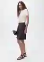 Jersey Camel Blanco Talla XS Mujer Mango