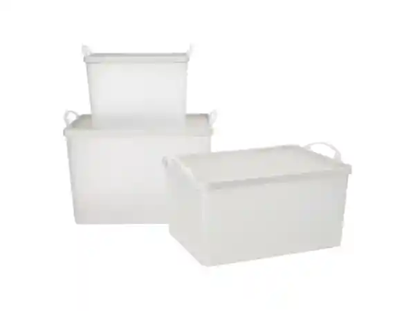 Caja Con Tapa Plástica 12 L Casaideas