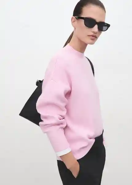 Saco Jersey Rino Rosa Talla S Mujer Mango