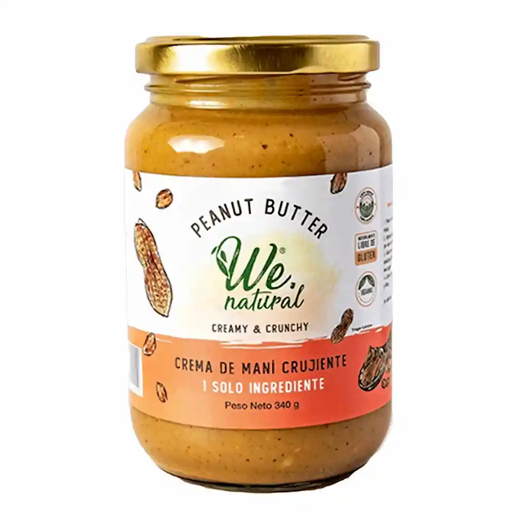 Peanut Butter Crema de Maní Crujiente Natural