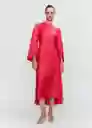 Vestido Rosa-A Coral Talla XL Mujer Mango