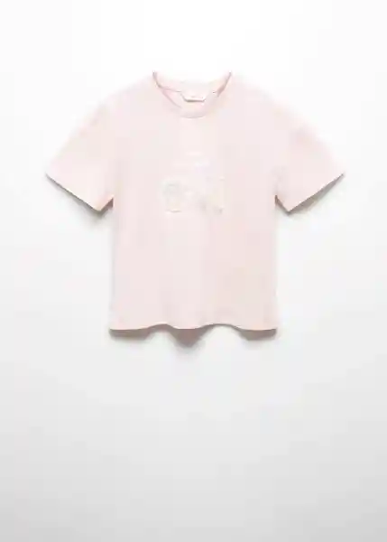 Camiseta Smiley Rosa Talla 10 Niñas Mango