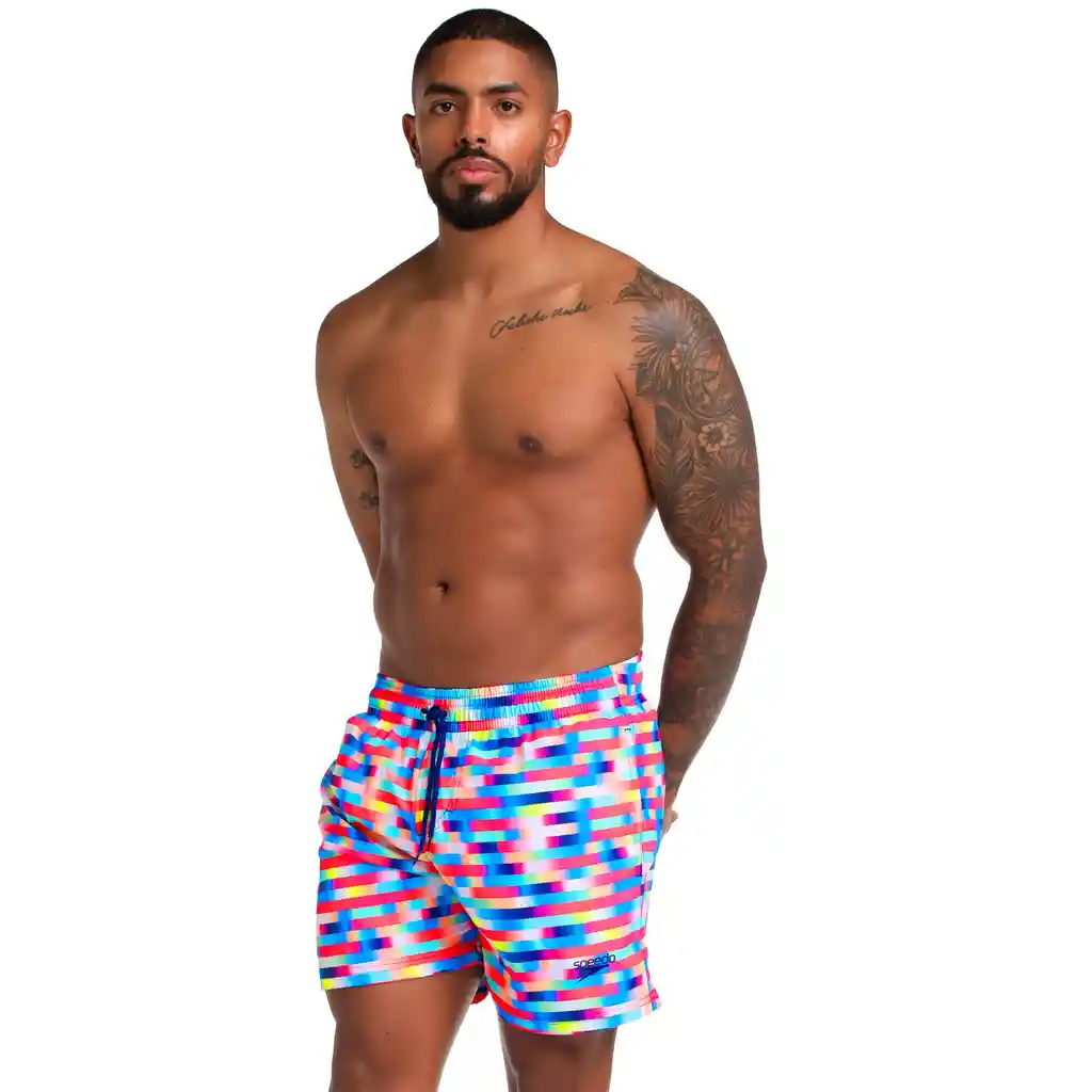 Pantaloneta Linear Gradient 16 Pulgadas Hombre Multicolor-l