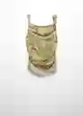Top Javier Verde Talla S Mujer Mango