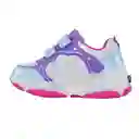 Los Gomosos Tenis Patines Con Luces Unacor Niña Morado Talla 33