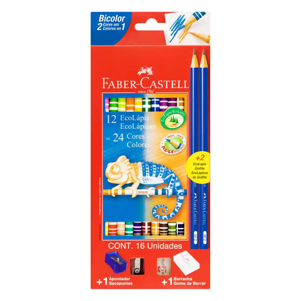   Faber Castell  Set Lapices De Color Mas Lapices De Grafito 