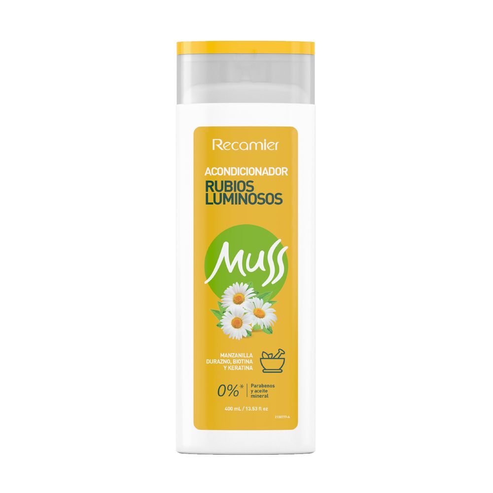 Muss Acondicionador Rubio Luminoso Recamier 400 ml