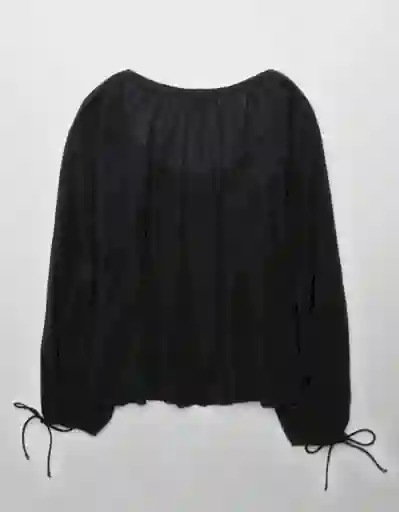 Camisa Mujer Negro Talla: MEDIUM 6135001 American Eagle
