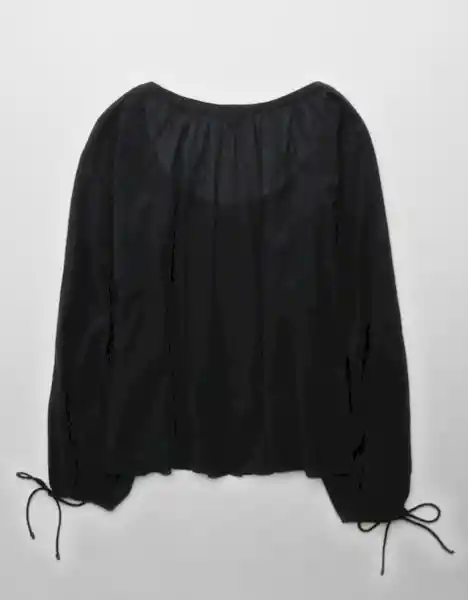 Camisa Mujer Negro Talla: MEDIUM 6135001 American Eagle