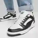 Puma Tenis Rebound V6 Low Lifestyle Hombre Blanco Talla 9