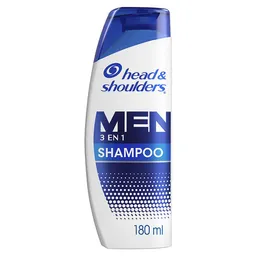 Shampoo Head Shoulders 3 en 1 Men Champu Head and Shoulders 180 ml