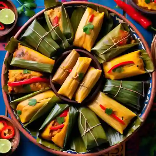 Tamal de Masa con Pollo