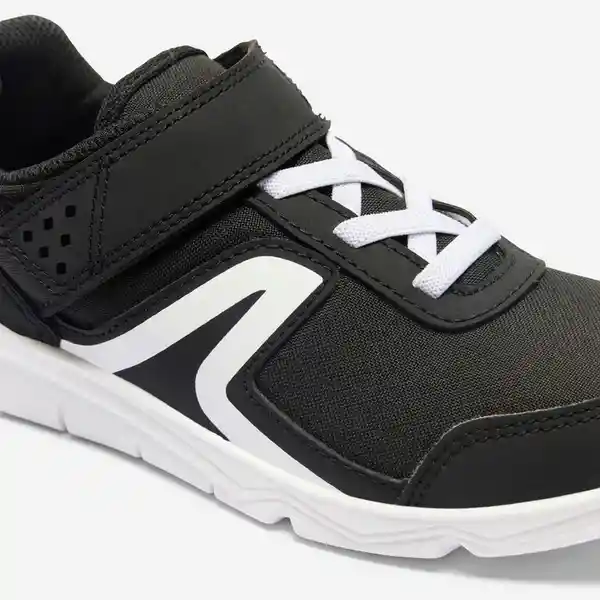 Tenis de Fitness Con Velcro 100 Negro/Blanco Talla 28 Decathlon