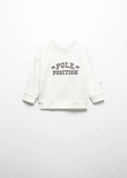 Sudadera Pole Off White Talla 67 Niños Mango