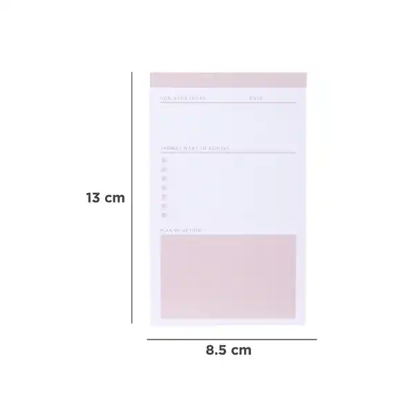 Block de Notas 90 Hojas Khaki Miniso